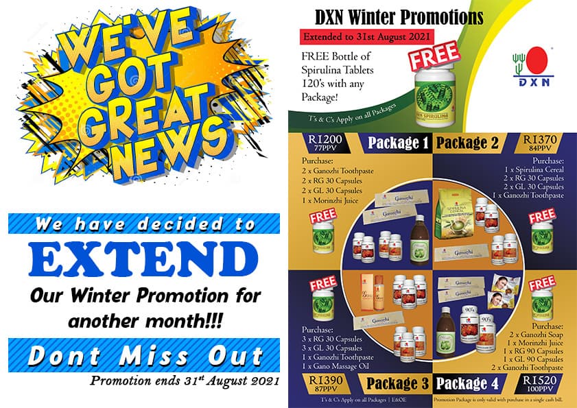 DXN Winter promotion extended
